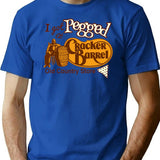 I Got Pegged At Cracker Barrel Old Country Store I Got Pegged At Cracker Premium Heavyweight Cotton T-Shirt - Blue