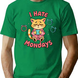I Hate Mondays T-Shirt for Men & Women, T-Shirts Graphic Tee - Green