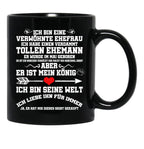 I Have A Damn Great Husband In May Black Coffee Mug, Gift Coffee Mug - Black