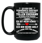 I Have A Damn Great Husband In May Black Coffee Mug, Gift Coffee Mug