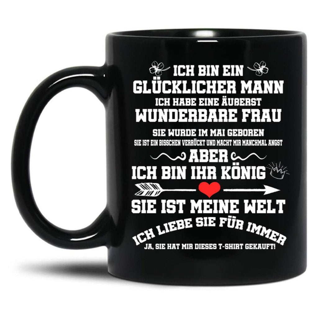 I Have An Extremely Wonderful Wife Gift Black Coffee Mug, Gift Coffee Mug