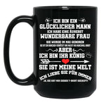 I Have An Extremely Wonderful Wife Gift Black Coffee Mug, Gift Coffee Mug