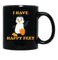 I Have Happy Feet Black Coffee Mug, Gift Coffee Mug - Black