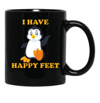I Have Happy Feet Black Coffee Mug, Gift Coffee Mug - Black