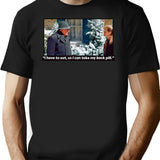 I Have To Eat So I Can Take My Back Pill Christmas Vacation Premium Heavyweight Cotton T-Shirt - Black