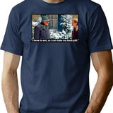 I Have To Eat So I Can Take My Back Pill Christmas Vacation Premium Heavyweight Cotton T-Shirt - Navy