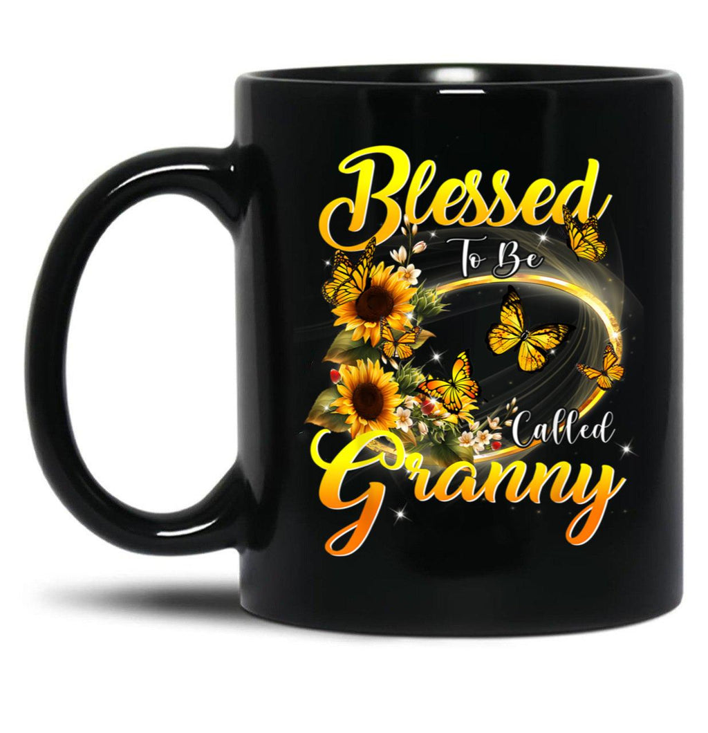 I Have Two Titles Mom And Nana And I Rock Them Mother'S Day Black Coffee Mug