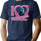I Heart Art T-Shirt for Men & Women, T-Shirts Graphic Tee - Navy