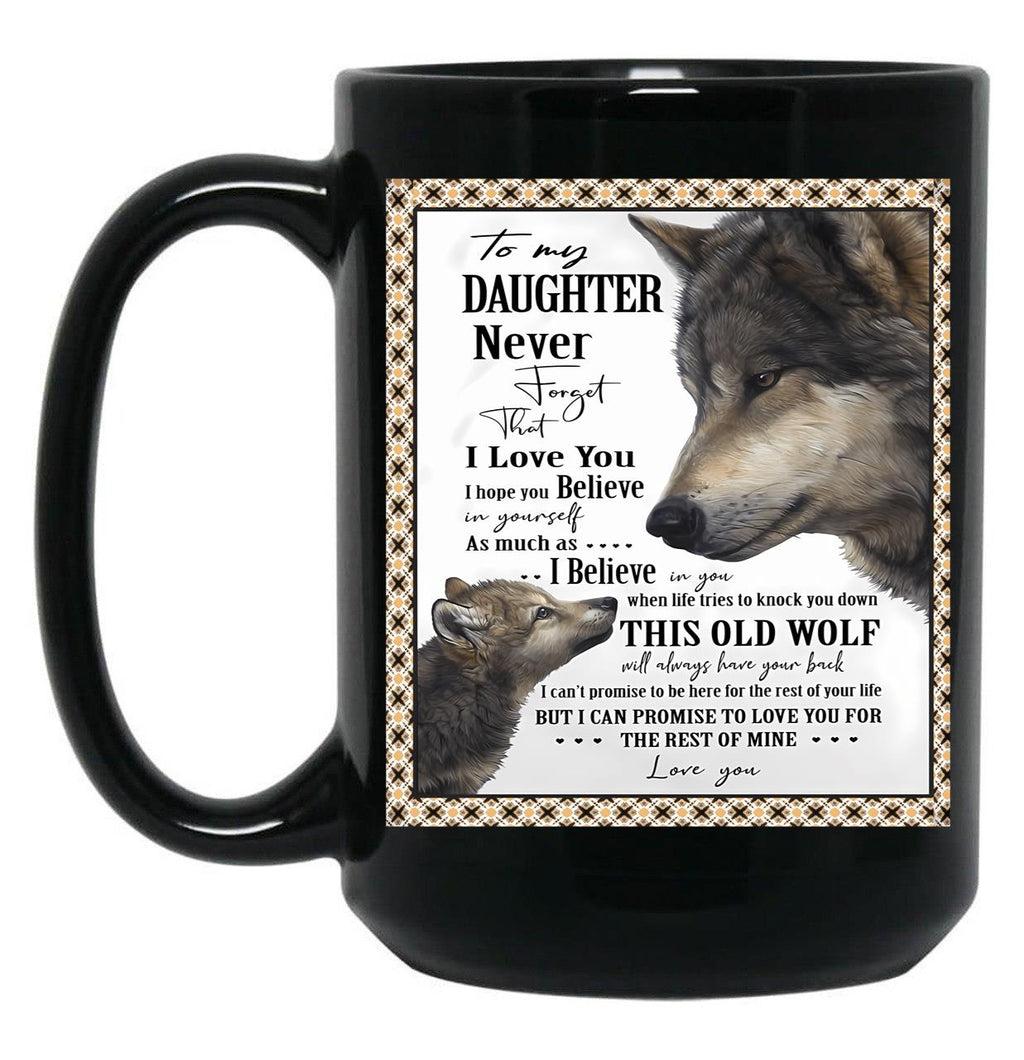 I Hope You Believe In Yourself Black Coffee Mug