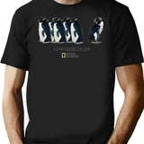 I Just Gotta Be Me Penguin Premium Heavyweight Cotton T-Shirt - Black