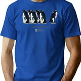 I Just Gotta Be Me Penguin Premium Heavyweight Cotton T-Shirt - Blue