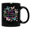 I Know Heaven Is A Beautiful Place Because They Have Have Mom And Dad Black Coffee Mug - Black