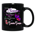 I Know Heaven Is A Beautiful Place They Have My Grandma Grandpa Black Gift Coffee Mug - Black