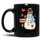 I Love Being A Grandma At Christmas Time Mug Womens Black Coffee Mug