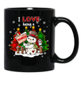 I Love Being A Grandma Christmas Black Coffee Mug - Black