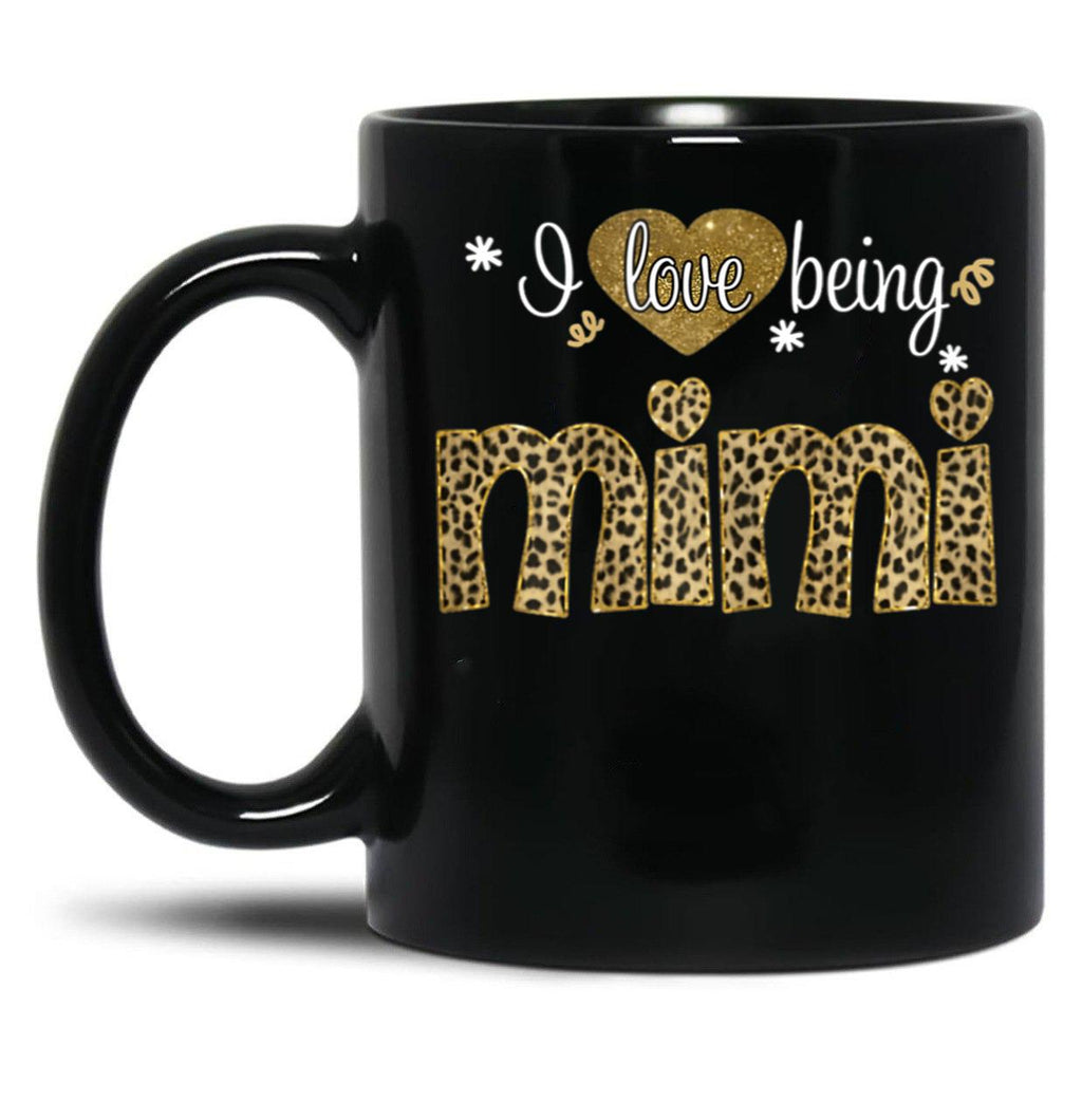 I Love Being Mimi Mimi Grandmas Gift Black Coffee Mug