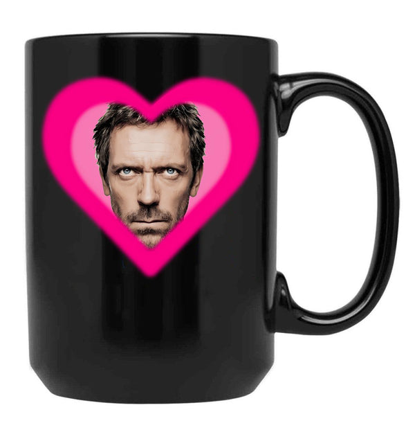 I Love House Md Black Coffee Mug, Gift Coffee Mug