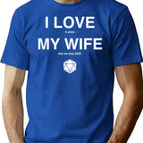 I Love It When My Wife Let'S Me Play Dd T-Shirt for Men & Women, T-Shirts Graphic Tee - Blue
