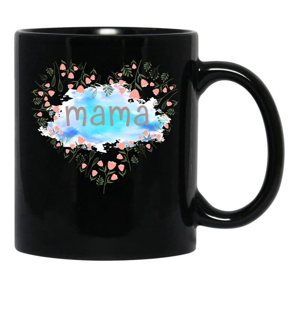 I Love Mama Black Gift Coffee Mug - Black