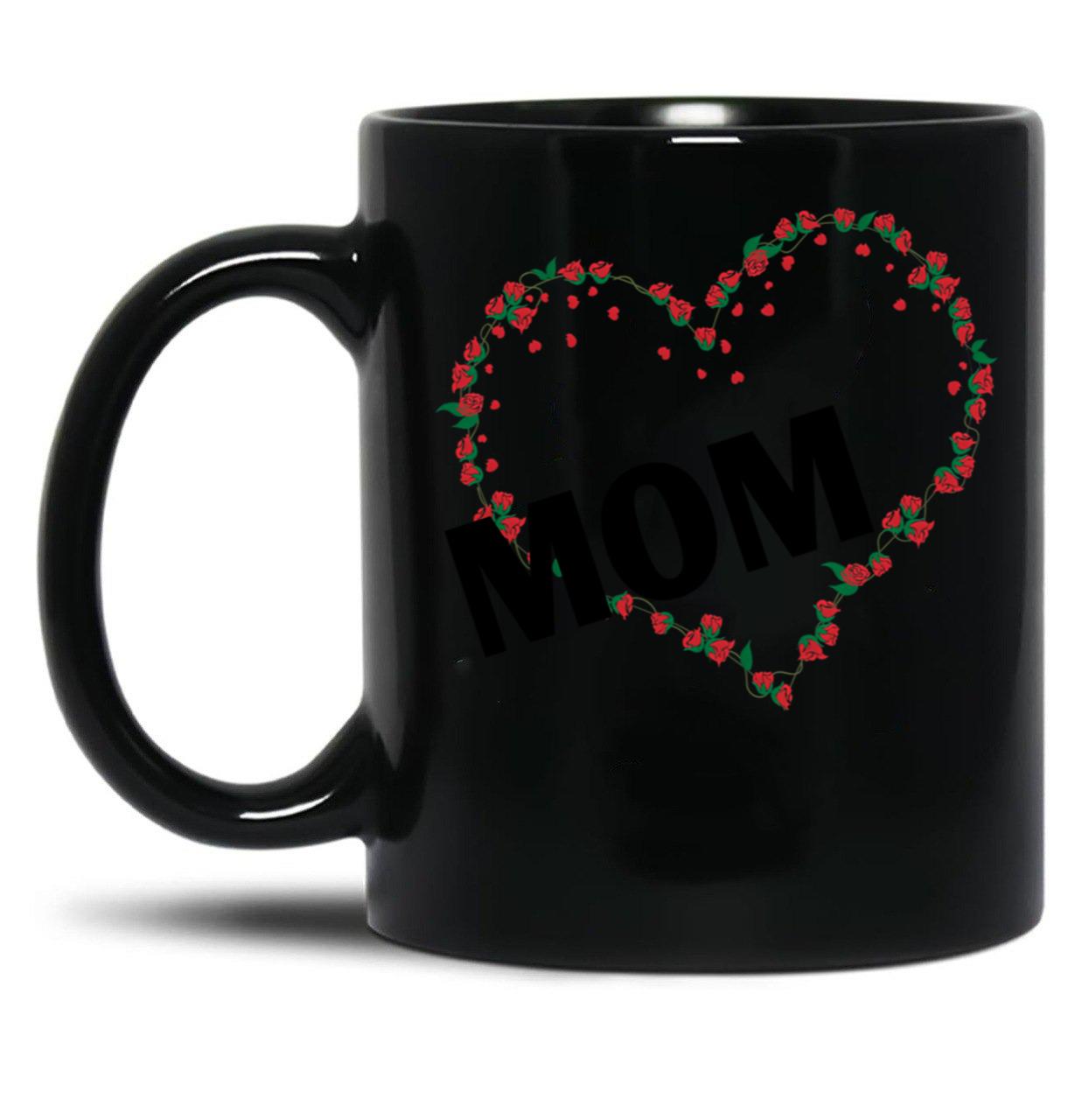 I Love Mom Funny Gift Mothers Day Gifts Black Gift Coffee Mug