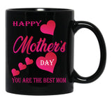 I Love Mom - Mother'S Day Black Gift Coffee Mug - Black