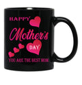 I Love Mom - Mother'S Day Black Gift Coffee Mug - Black
