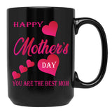 I Love Mom - Mother'S Day Black Gift Coffee Mug - Black