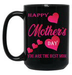 I Love Mom - Mother'S Day Black Gift Coffee Mug