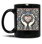 I Love Mom Mothers Day Gift Black Coffee Mug