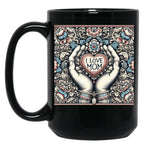 I Love Mom Mothers Day Gift Black Coffee Mug