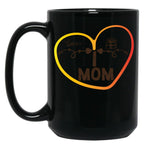 I Love Mom Premium Black Gift Coffee Mug