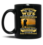 I Love My Crazy Spoiled Wife She Was Born In July Black Coffee Mug