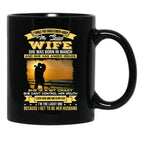I Love My Crazy Spoiled Wife She Was Born In March Black Gift Coffee Mug - Black