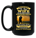 I Love My Crazy Spoiled Wife She Was Born In March Black Gift Coffee Mug