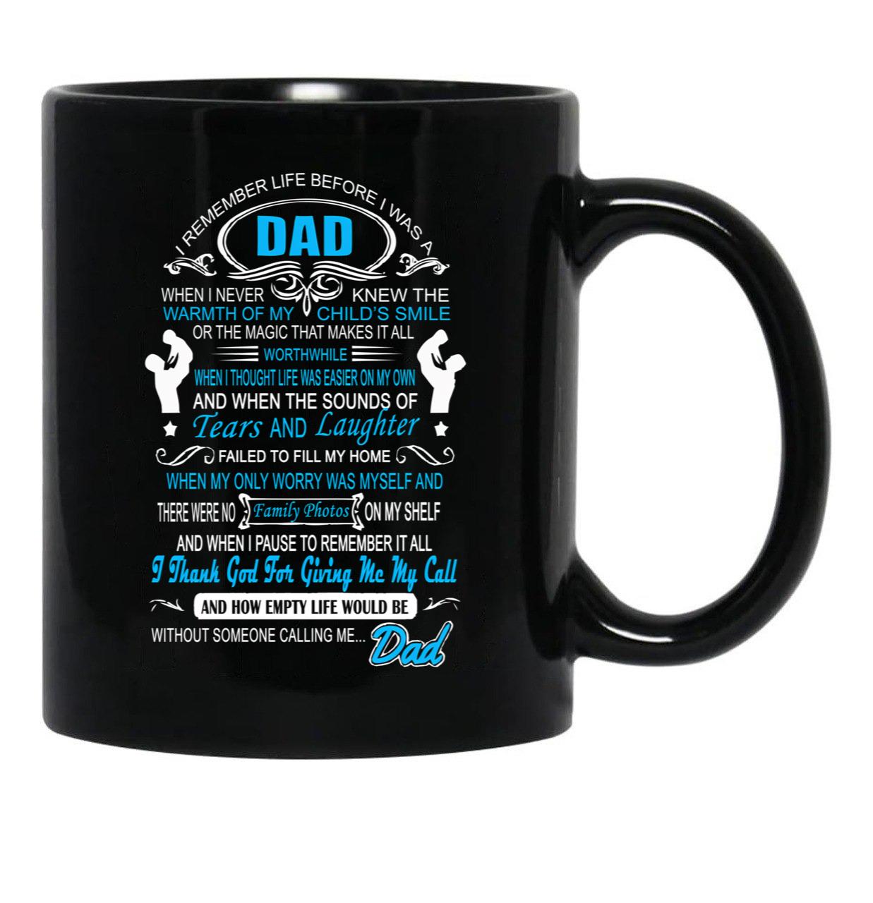 I Love My Dad Mug Black Coffee Mug - Black