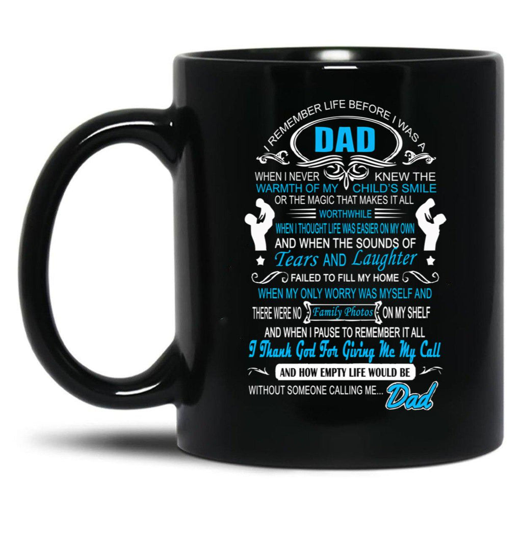 I Love My Dad T Black Gift Coffee Mug