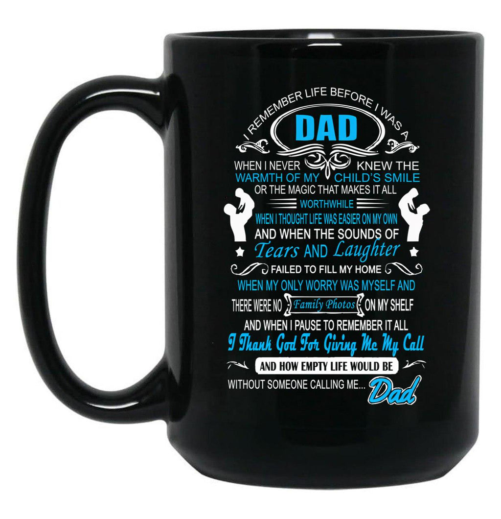 I Love My Dad T Black Gift Coffee Mug