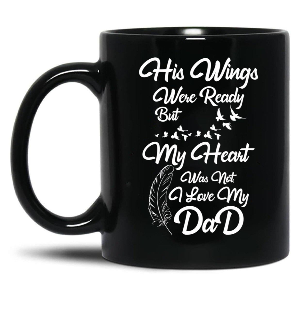 I Love My Dad Black Gift Coffee Mug