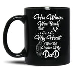 I Love My Dad Black Coffee Mug
