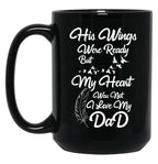 I Love My Dad Black Coffee Mug