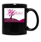 I Love My Daughter Black Coffee Mug - Black