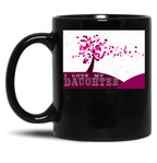 I Love My Daughter Black Gift Coffee Mug