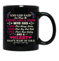 I Love My Dogs Chihuahua Mom Black Gift Coffee Mug - Black