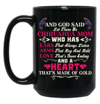 I Love My Dogs Chihuahua Mom Black Gift Coffee Mug