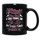 I Love My Future Husband Love Husband Black Coffee Mug - Black