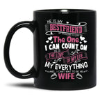 I Love My Future Husband Love Husband Black Coffee Mug