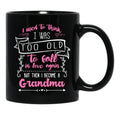 I Love My Grandchild Notebook For Grandmother Black Coffee Mug - Black