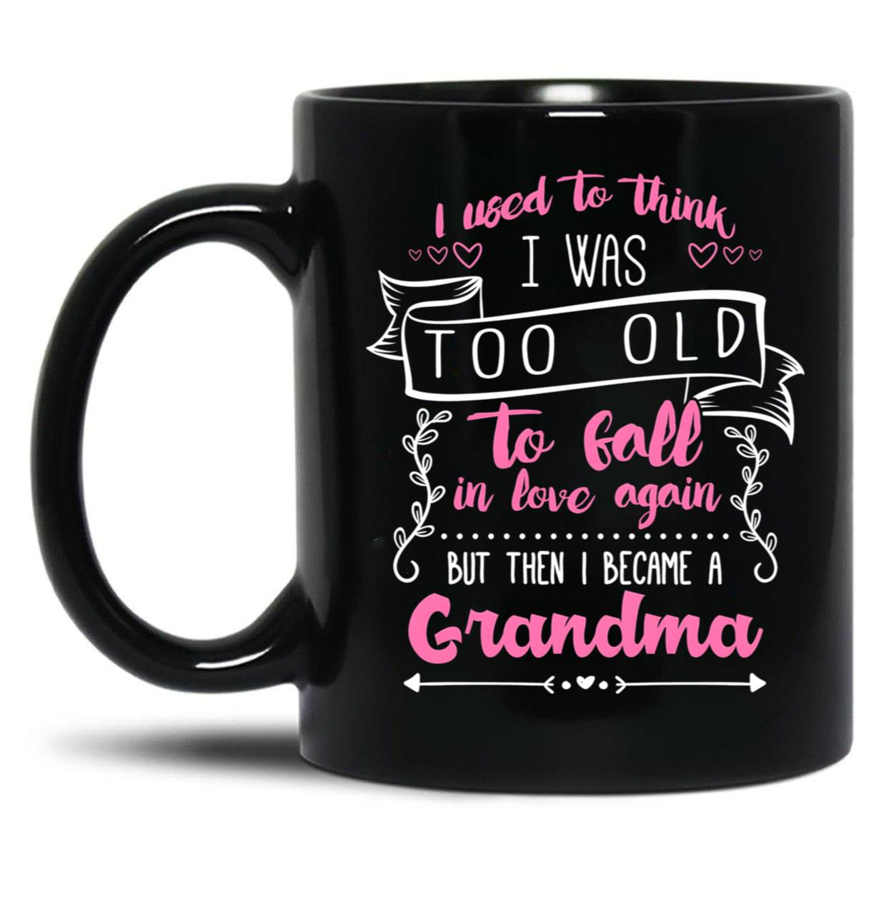 I Love My Grandchild Notebook For Grandmother Black Coffee Mug