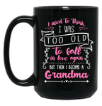 I Love My Grandchild Notebook For Grandmother Black Coffee Mug