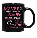 I Love My Husband Black Coffee Mug - Black
